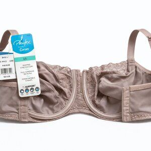 Playtex Love My Curves Lift Bra 42DD Warm Steel Full Coverage NWT